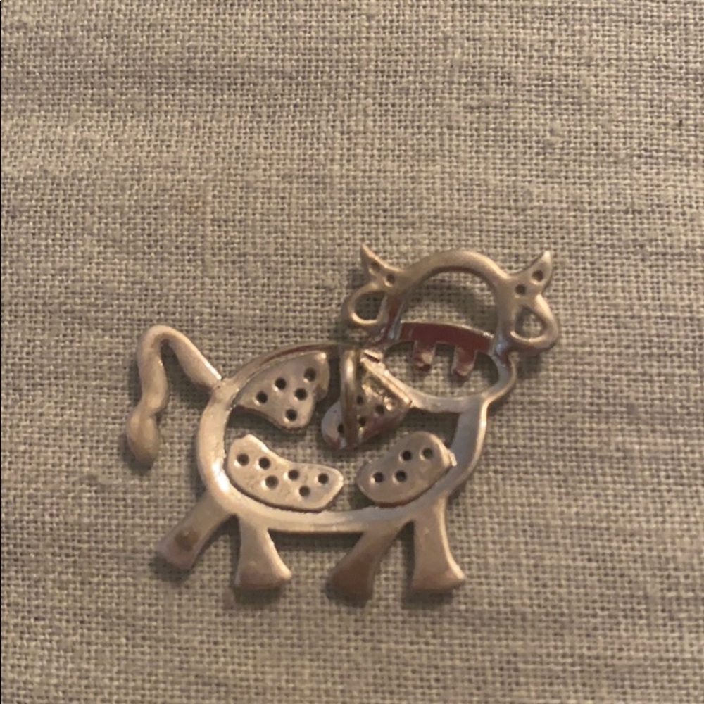 Sterling silver real diamonds pendant - Picture 3 of 4